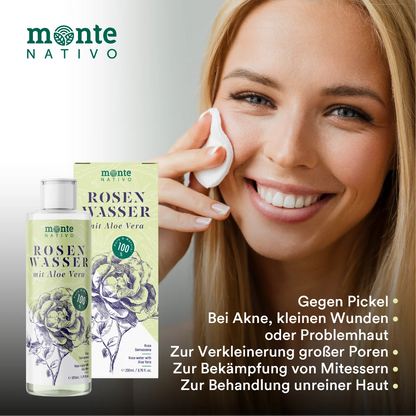 Rosenwasser mit Aloe Vera (200 ml)