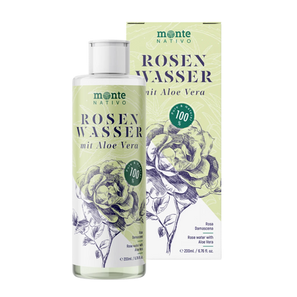 Rosenwasser mit Aloe Vera (200 ml)